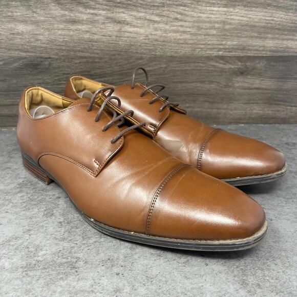 Stacy Adams Dress Shoes Mens Size 12 Brown Leather Cap Toe Oxford main image 4